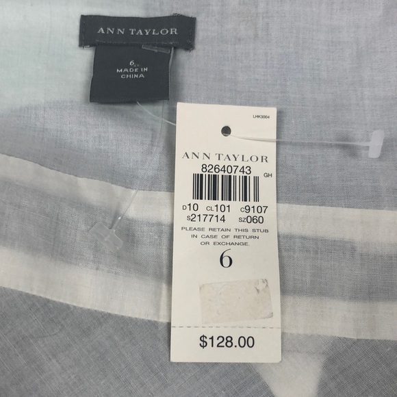 Ann Taylor Polka Dot Cotton Dress – Size 6 – NWT $128 Retail - Picture 4 of 6